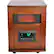 Angle. Lifesmart - 6 Element Infrared Heater Wood Cabinet - Brown.