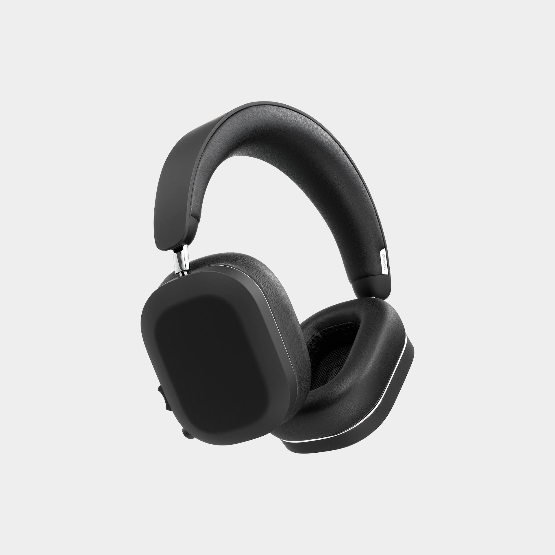 Left. MONDO - Over Ear Wireless Headphones , Bluetooth 5.3, 48 hour battery - Black.
