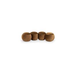 Meridian Furniture - Apollo Saddle Velvet Bench - Brown