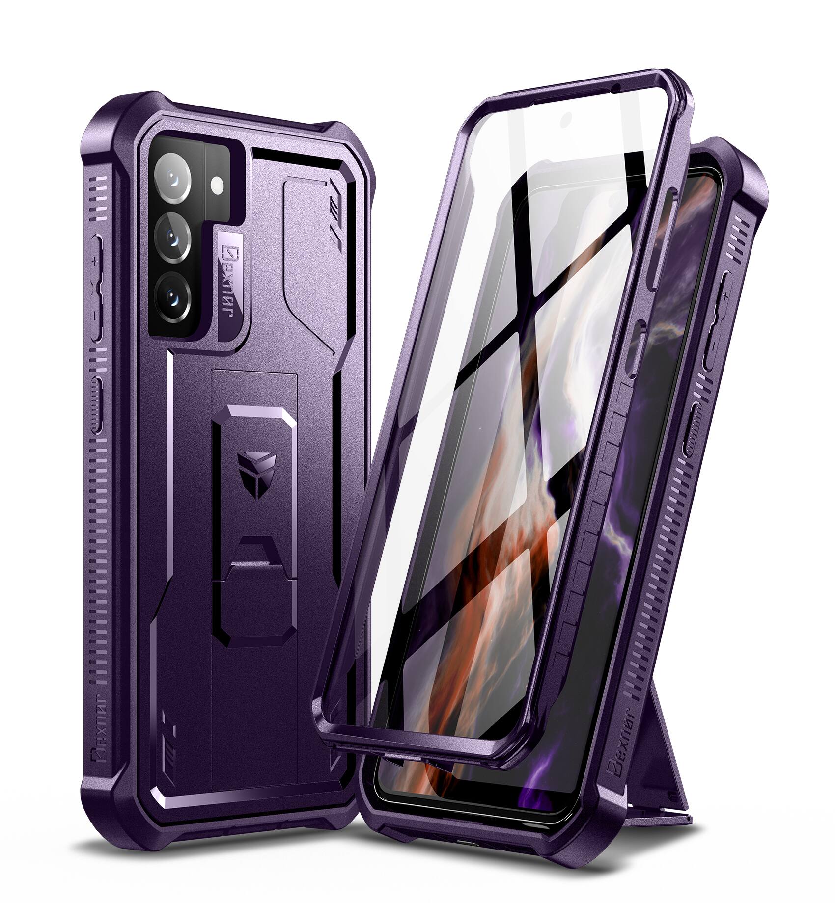 dexnor - Case for Samsung Galaxy S21 FE Heavy Duty Military Grade Protection Shockproof Protective Cover 6.4 inch - Phantom Purple price history on PriceWatchPro