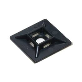 Grizzly Supply - .75" 4-Way Adhesive Cable Mounts 25/bag - Black