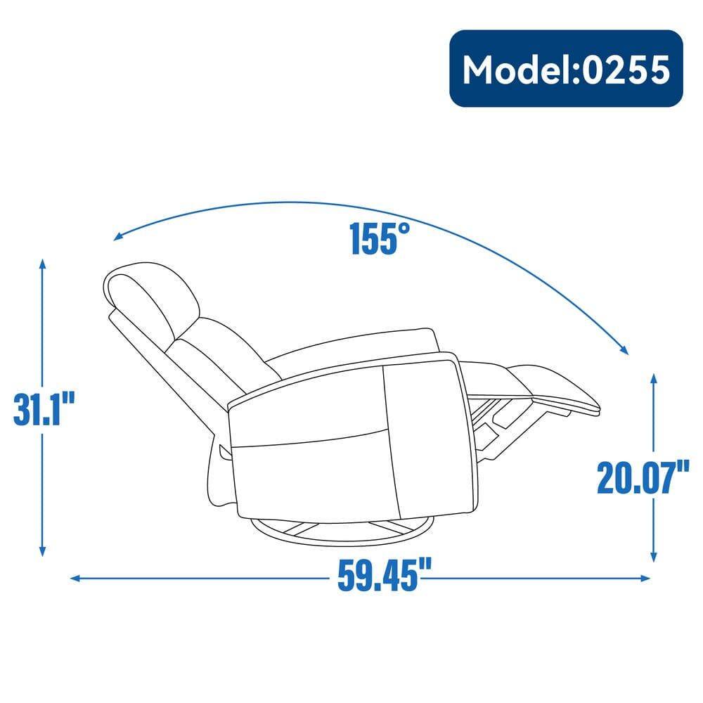 Model: 0255  
155°  
31.1"  
20.07"  
59.45"