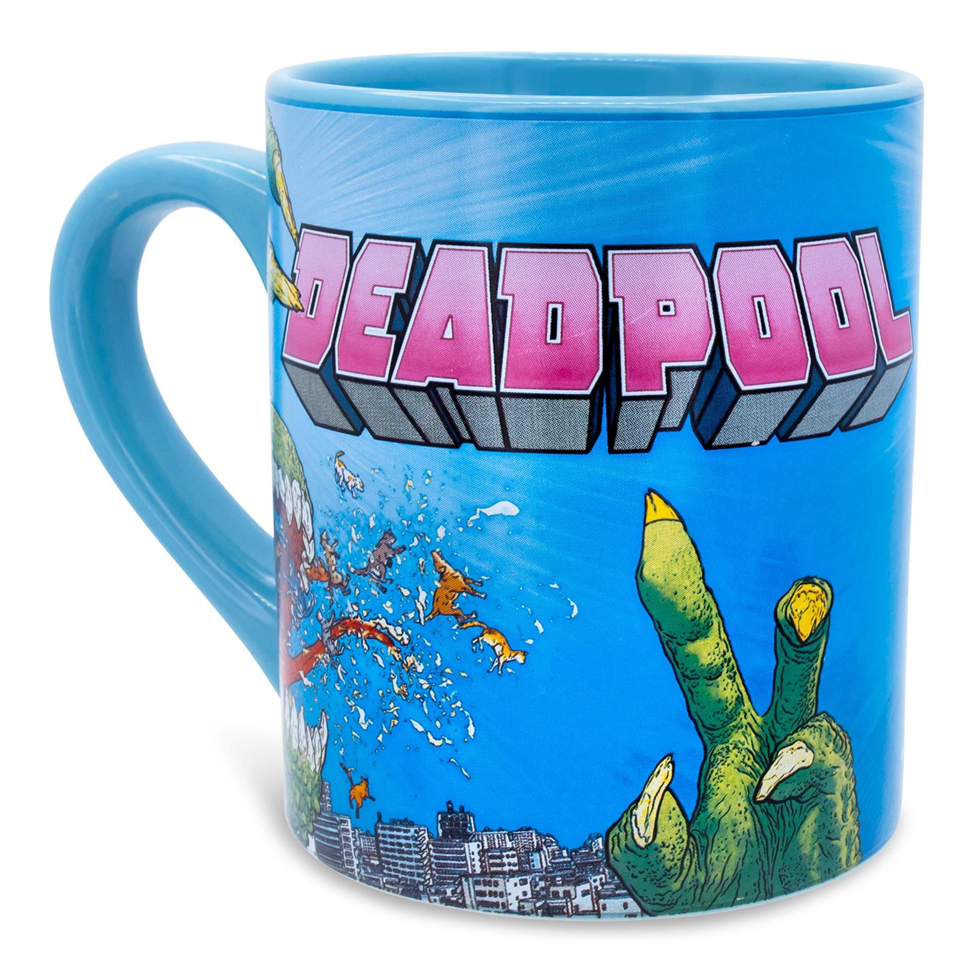 Alt View 1. Marvel - Marvel Comics Deadpool "Best Mug Ever" Ceramic Mug | Holds 14 Ounces - Blue.
