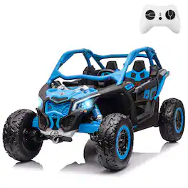 GARVEE - Licensed Can-Am Kids UTV with Dual 24V Batteries, True 4x4, Parent Remote, All-Terrain Tires & 130 lbs Capacity.