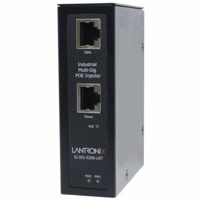 Data Industrial Multi-Gig POE Injector Power LANTRONIX SI-IES-5200-LRT PW2 PW1