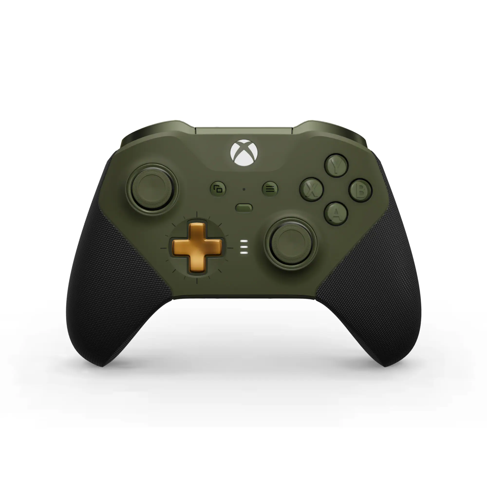 Front. Microsoft - XBOX Elite Series 2 Core Wireless Controller for XBOX Series X, XBOX Series S, XBOX One, PCs, and Cloud-Enabled Devices - Dark Green.