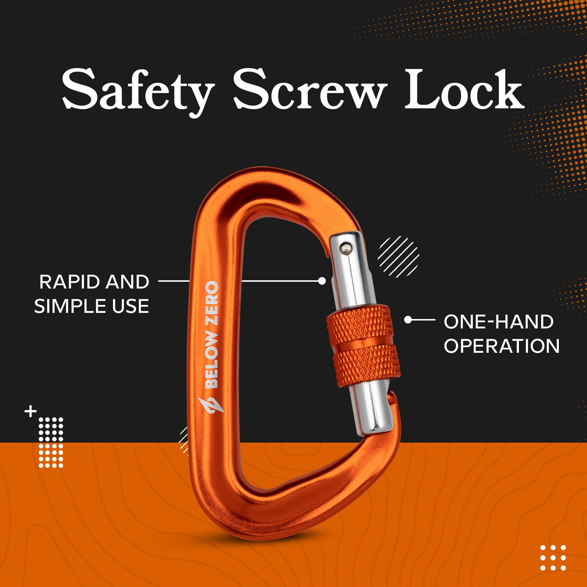 Safety Screw Lock

- Rapid and Simple Use
- Below Zero
- One-Hand Operation