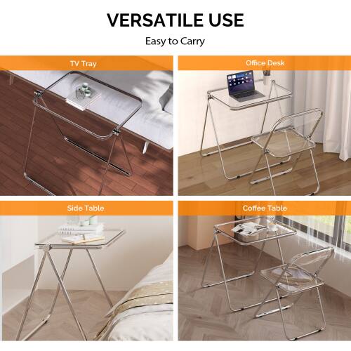 VERSATILE USE  
Easy to Carry  

TV Tray  
Office Desk  
Side Table  
Coffee Table