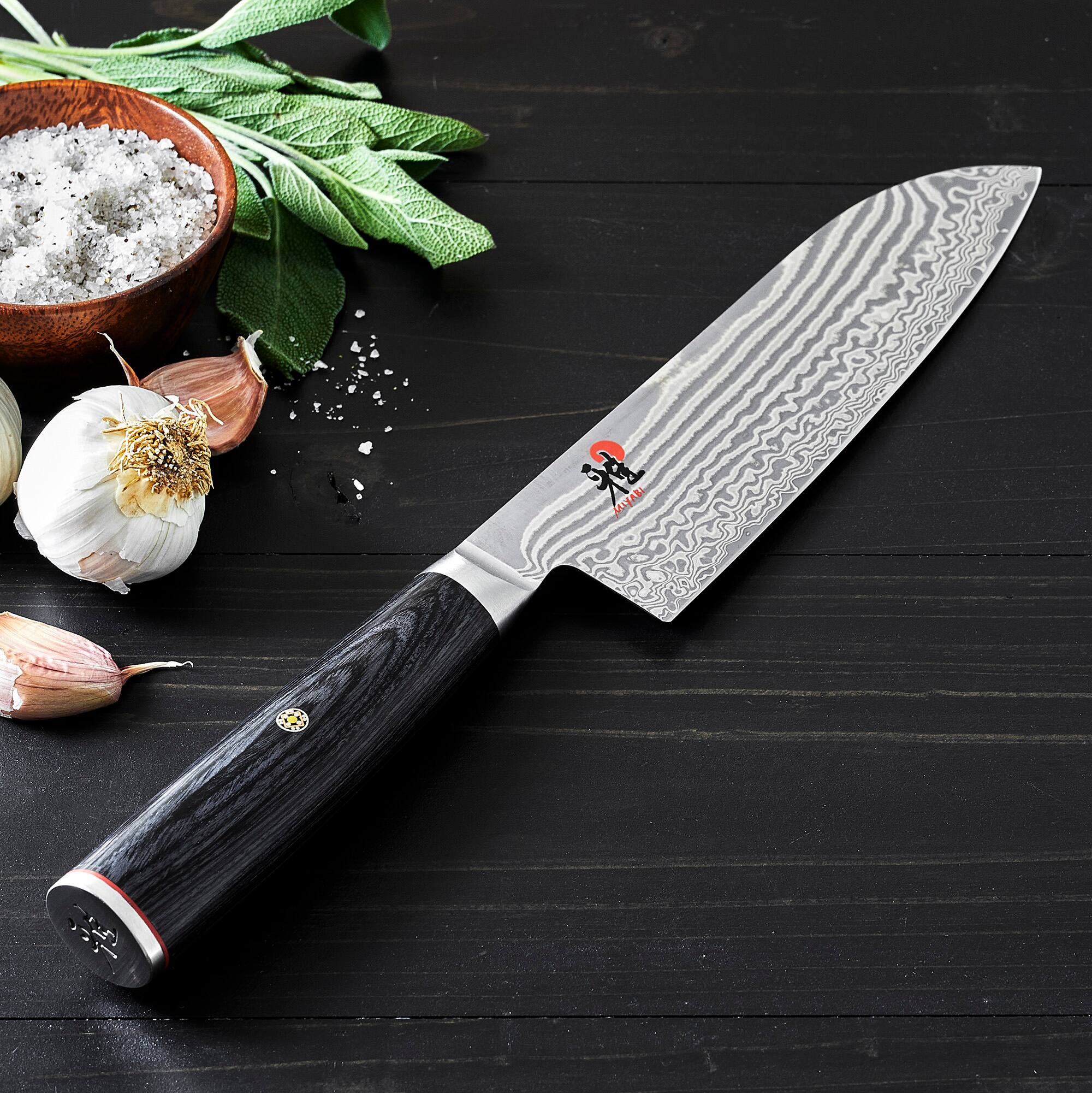 Alt View 1. Miyabi - Miyabi Kaizen II 7-inch Santoku Knife - Stainless Steel.
