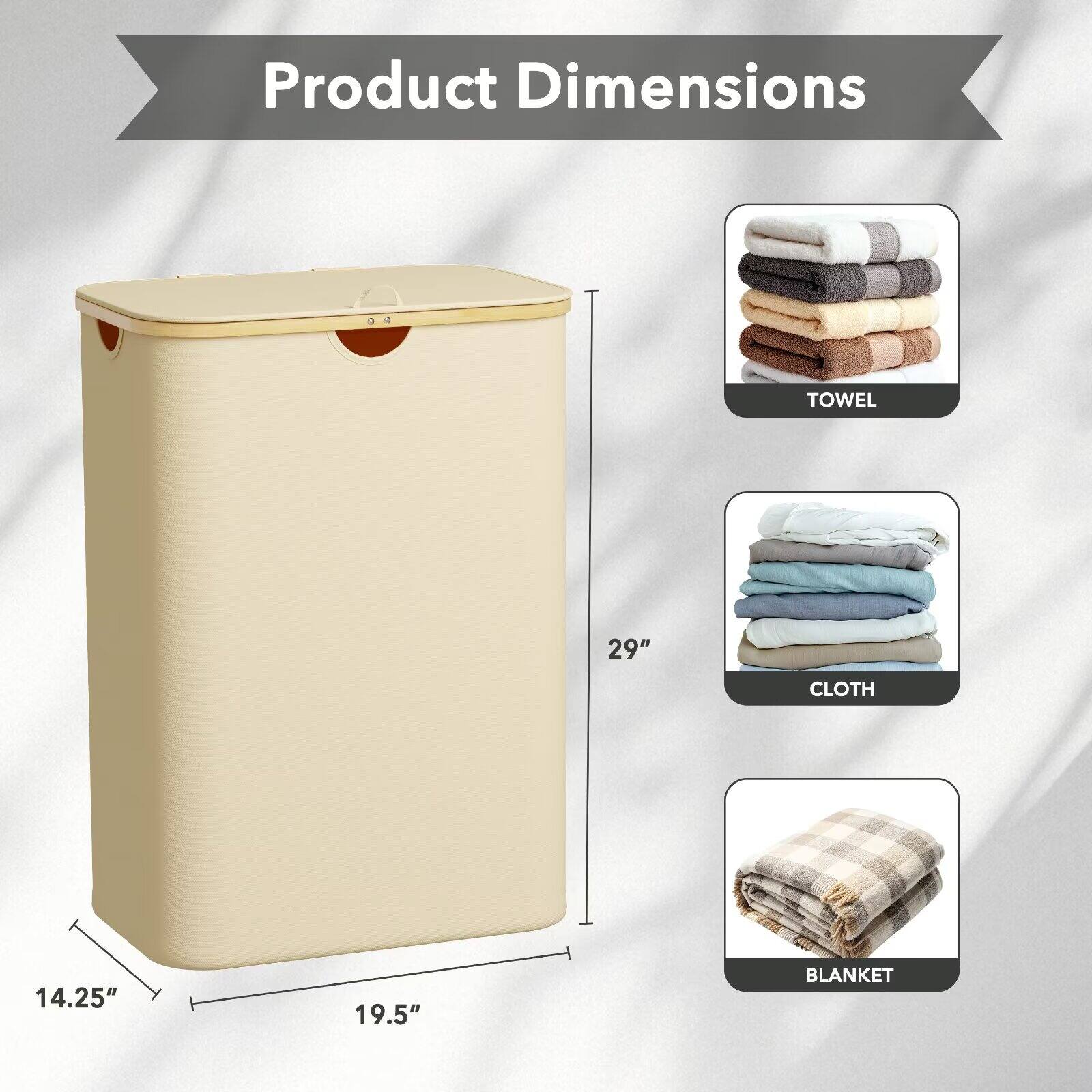 Product Dimensions  
TOWEL 29"  
CLOTH 14.25" x 19.5"  
BLANKET