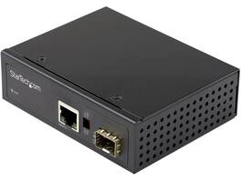 StarTech.com - PoE+ Industrial Fiber to Ethernet Media Converter 60W - SFP to RJ45 - SM/MM Fiber to Gigabit Copper IP-30