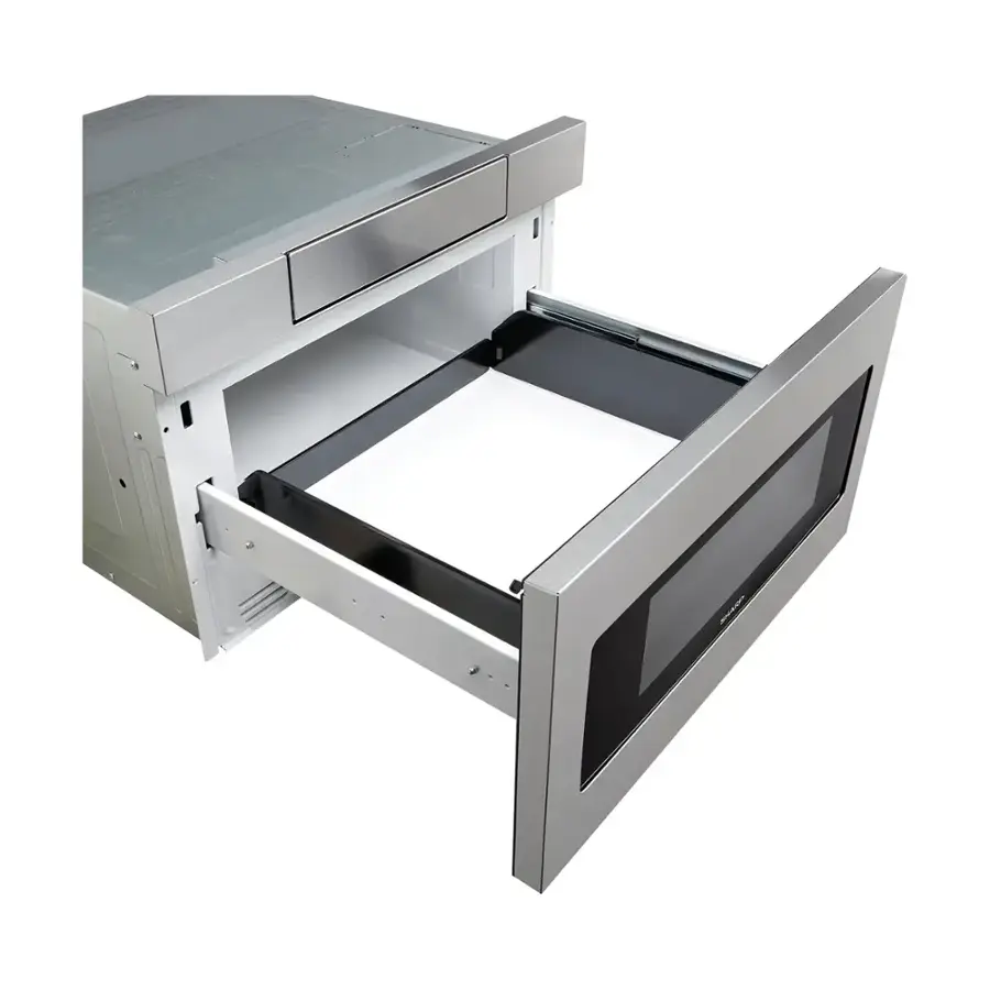 Alt View 4. Sharp - 30" 1.2 Cu. Ft. Built-in Microwave Drawer - Stainless Steel.
