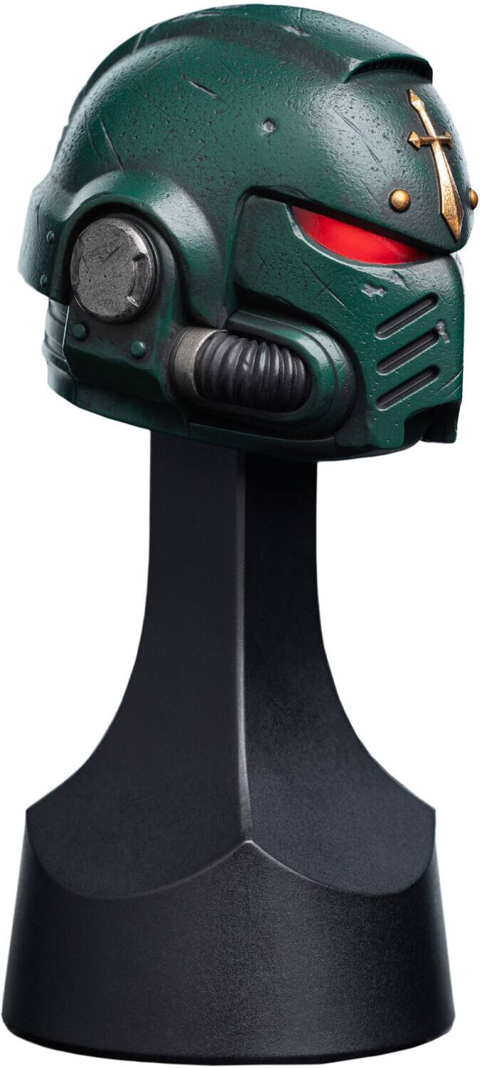 Alt View 1. Weta Workshop - WETA Workshop Mini Prop Replica - Warhammer 40,000 - Dark Angels Helm Miniature Helmet   - Collectibles - Multicolor.