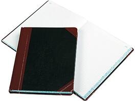 Esselte - Boorum & Pease 21 Series Record Book, 8.13"W x 10.38"H, 150 Sheets/Book - Black