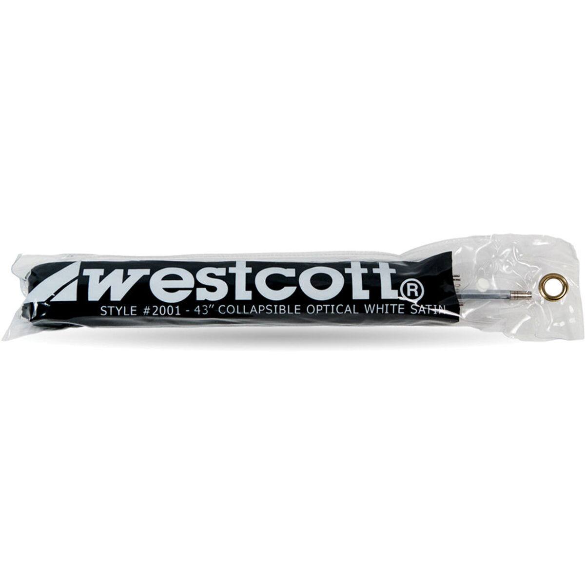 westcott R STYLE #2001 - 43" COLLAPSIBLE OPTICAL WHITE SATIN