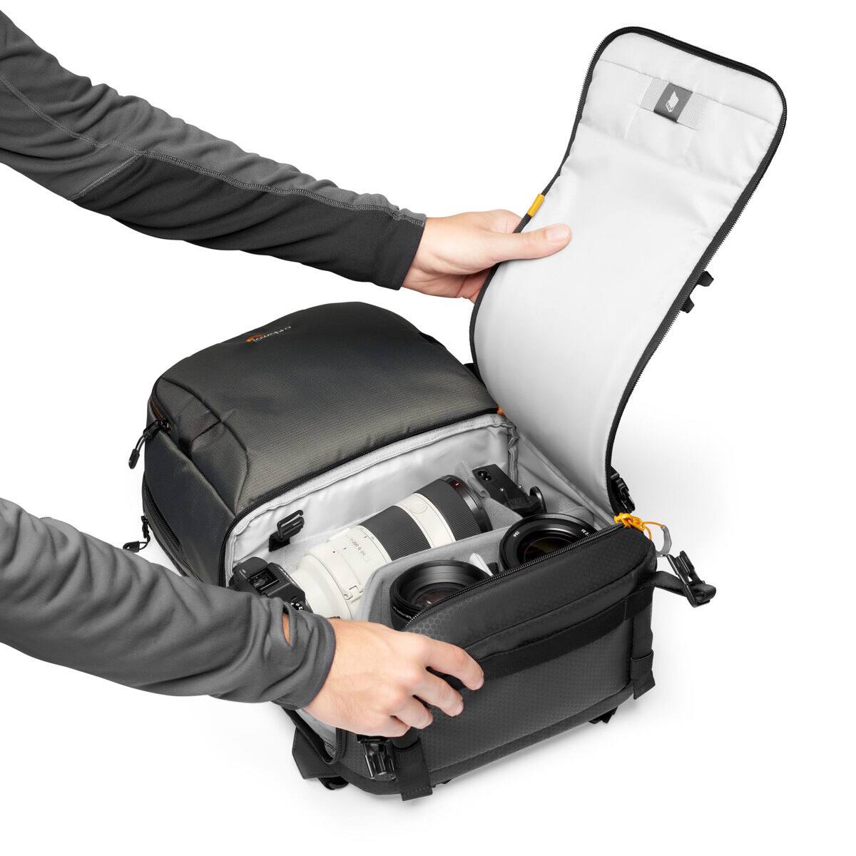 Alt View 9. Lowepro - Lowepro Fastpack BP 250 AW III Travel-Ready Backpack, Gray.
