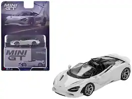 McLaren 750S Spider Cirrus Limited Edition 1/64 Diecast Model Car by Mini GT - Gray
