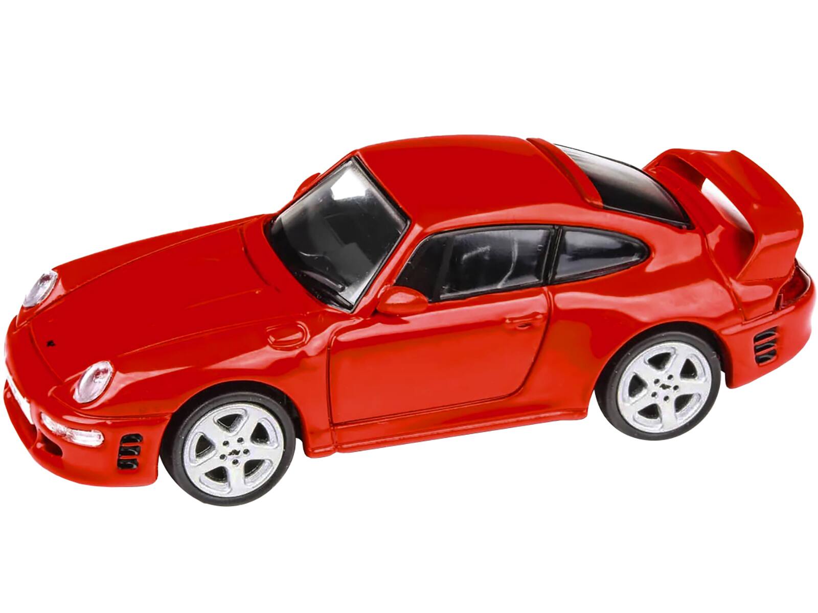 Alt View 1. Paragon - 1995 RUF CTR2 Guards Red 1/64 Diecast Model Car by Paragon.