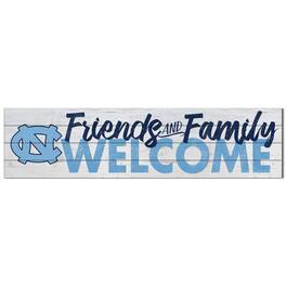 Jardine - North Carolina Tar Heels 10'' x 40'' Friends & Family Welcome Sign - White