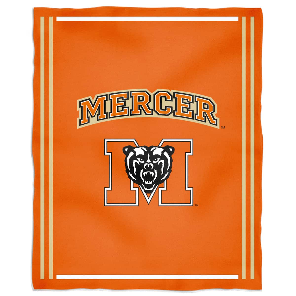 Vive La Fete - Mercer Bears 36'' x 48'' Children's Mascot Plush Blanket - Multicolor