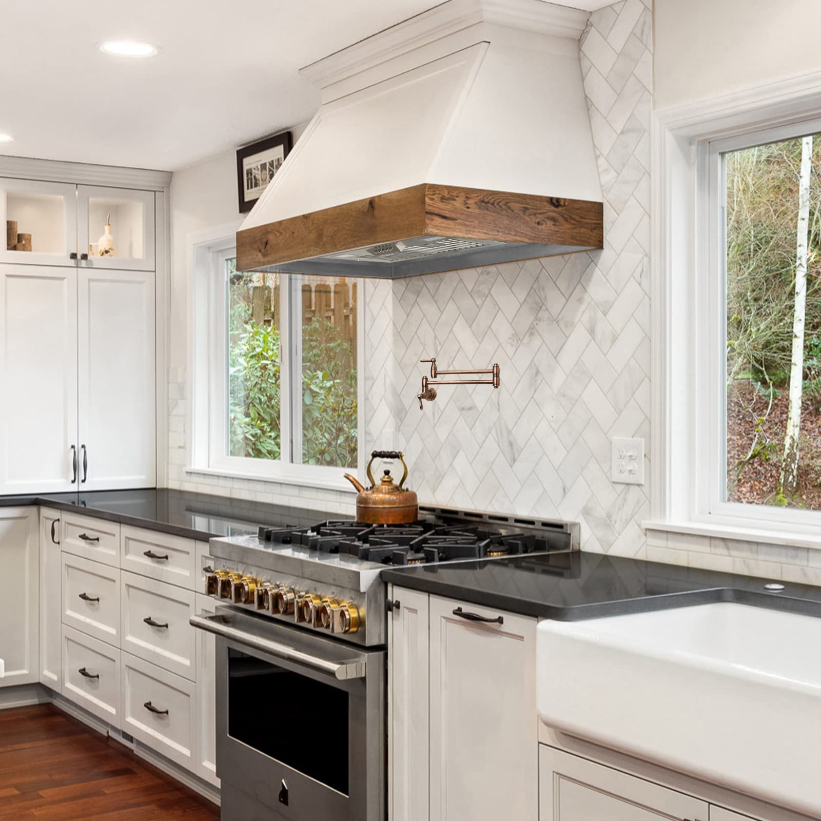 Alt View 10. Akicon - Akicon 30 in. 600 CFM Ducted Insert Range Hood in Stainless Steel - Stainless steel.