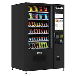 Koolmore - 50 in. Non-Refrigerated 60-Slot Snack Vending Machine with 22-inch Touch Screen, Card Reader, Bill and Coin Acceptor - Black