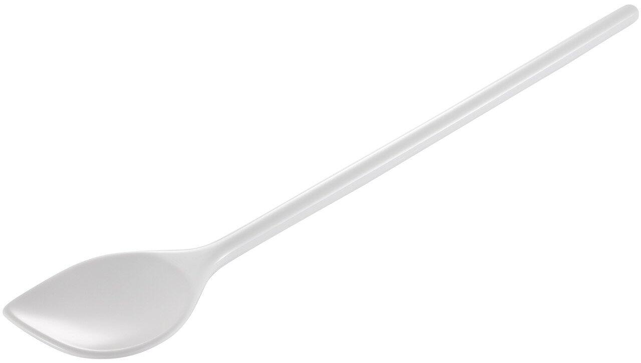 Alt View 1. Hutzler - 7 Piece Melamine Mixing Spoon Set - White - White.