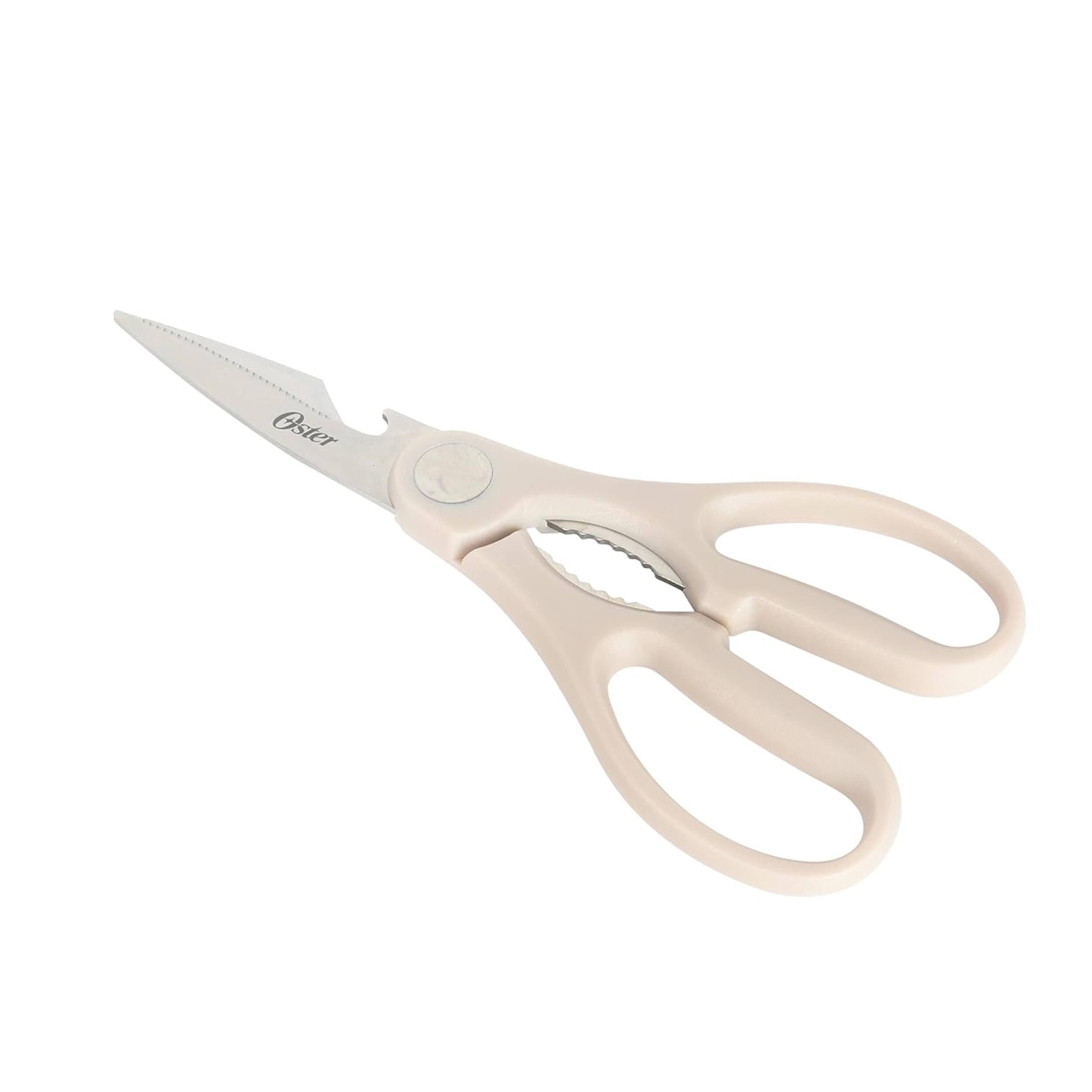 Alt View 2. Oster - Oster Huntingfield 2 Piece Stainless Steel Cleaver and Scissor Set with Faux Wood Handles.
