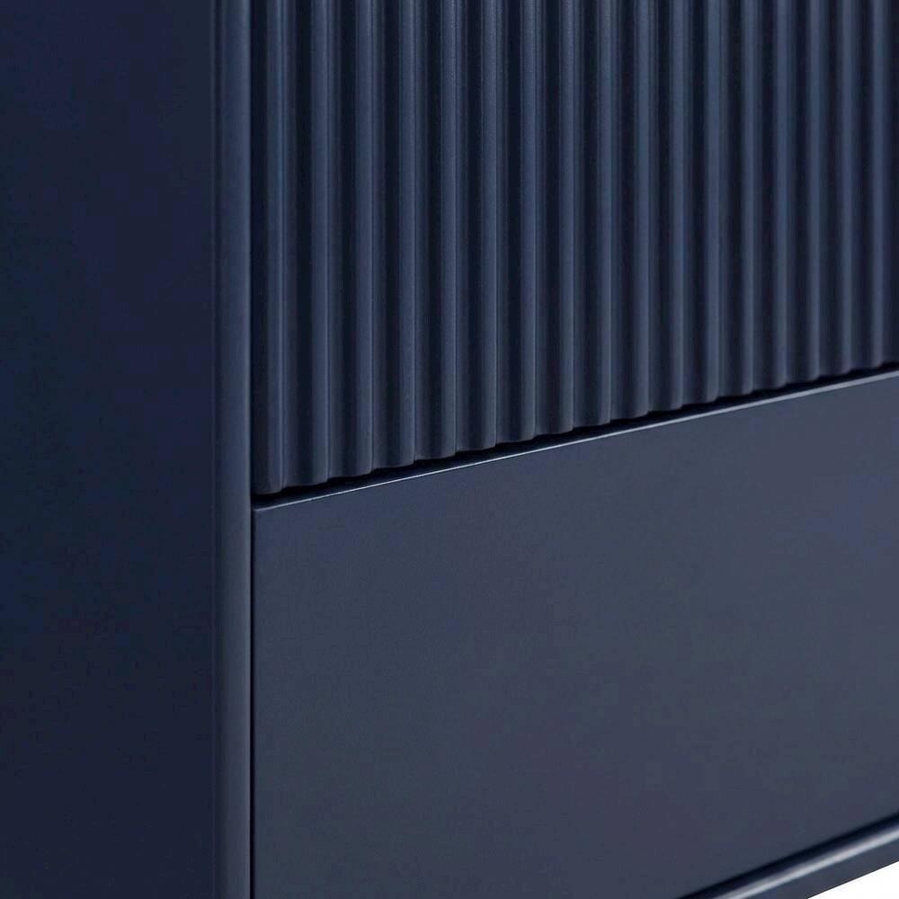 Alt View 4. Starlight Canyon Home - Blue TV Stand for 65-inch TVs with 3 Drawers in Engineered Wood - Blue.
