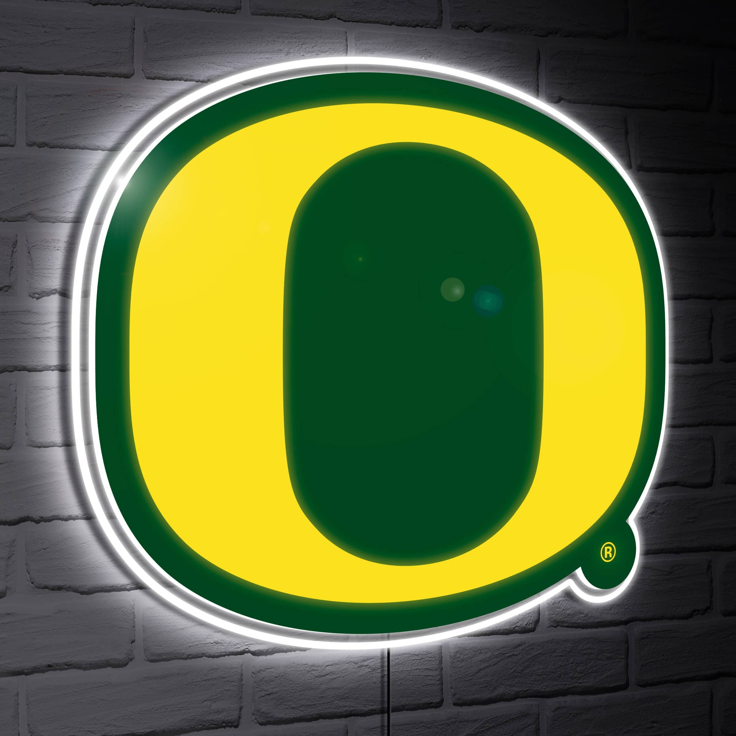 Evergreen Enterprises - Oregon Ducks LED Team Logo Shaped Lighted Wall Sign - Multicolor