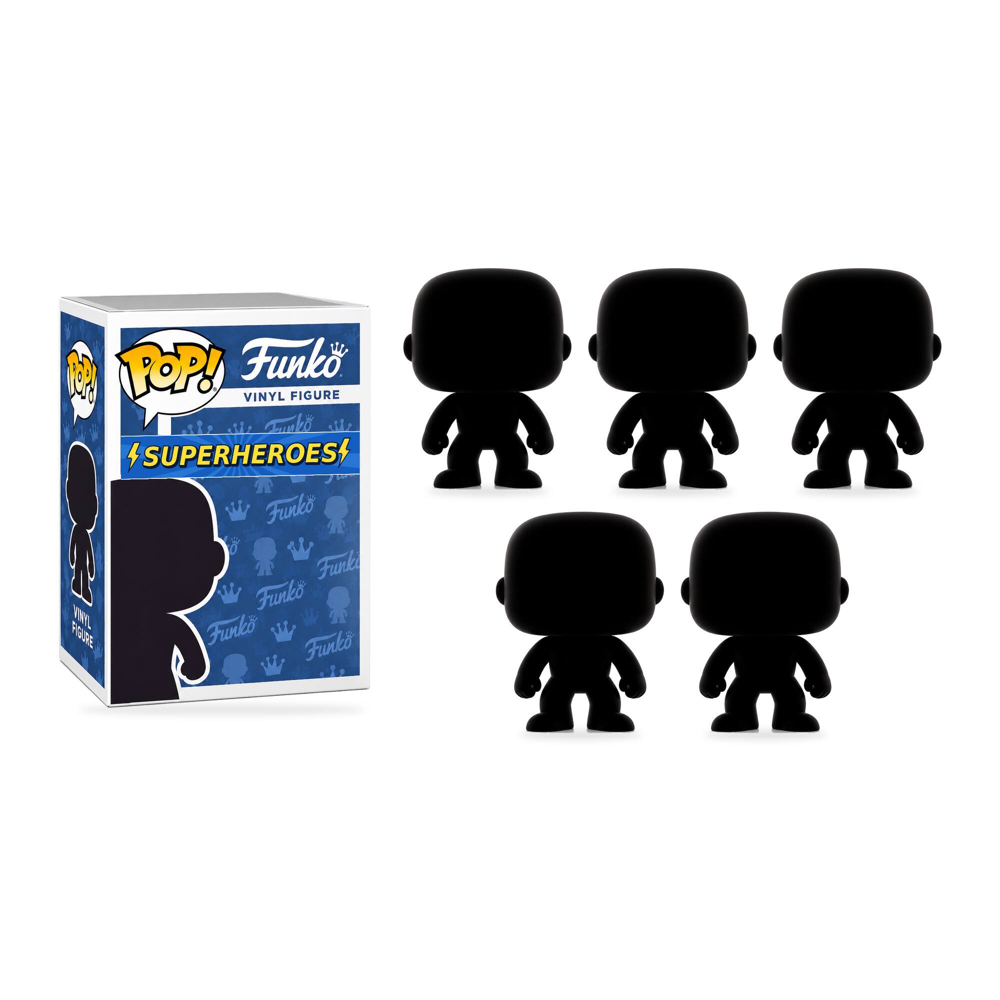 Pack of 5 Surprise Comics & Superheroes Funko Pop! Randomly Selected - Black