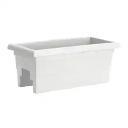 Root & Vessel - 24" Countryside Rail Planter for 3.5" or 5.5" Wide Railings - White