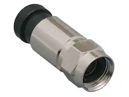 Cable Leader - F-Type Compression Connector for RG6 Coaxial Cable, 75-Ohm - Silver