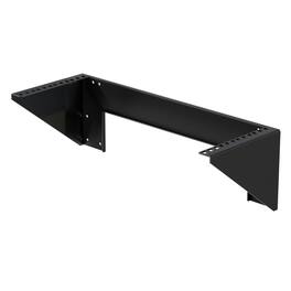 RackSolutions - 4U Vertical Wall Mount - Low-Profile Rack for 19 Inch Network Equipment, Up to 200 lb Capacity - Black