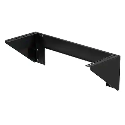 Front. RackSolutions - RackSolutions 4U Vertical Wall Mount Rack - Black.