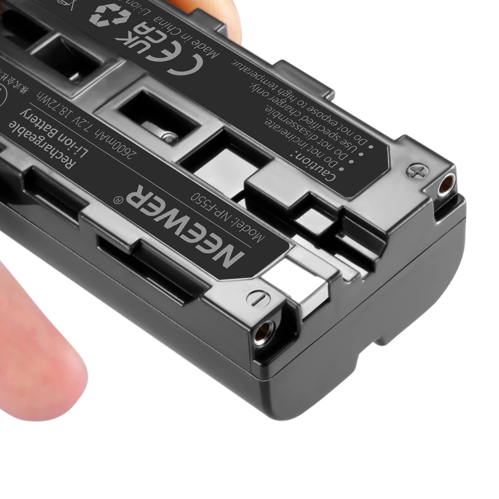 Li-ion China in U Made temperature. - only. 72Wh high to 18. charger expose Battery 7.2V disassemble. specified not Do Rechargeable Li-ion 2600mAh Caution not not Do Do Use NP-F550 NEEWER Model: