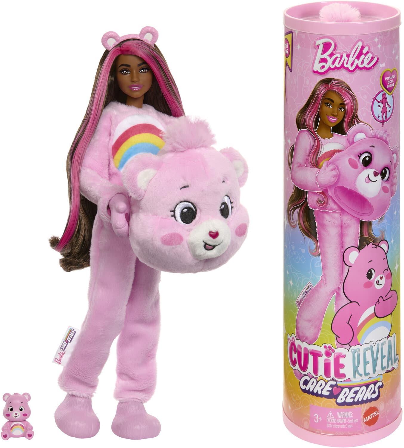 Barbie Cutie Reveal Barbie x Care Bears Series, Cheer Bear - COLLECTABLES - Mattel