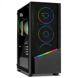 YEYIAN - Elara 25KFC-560P2U Gaming PC - YPI‑EL25KFC‑560P2U - Black