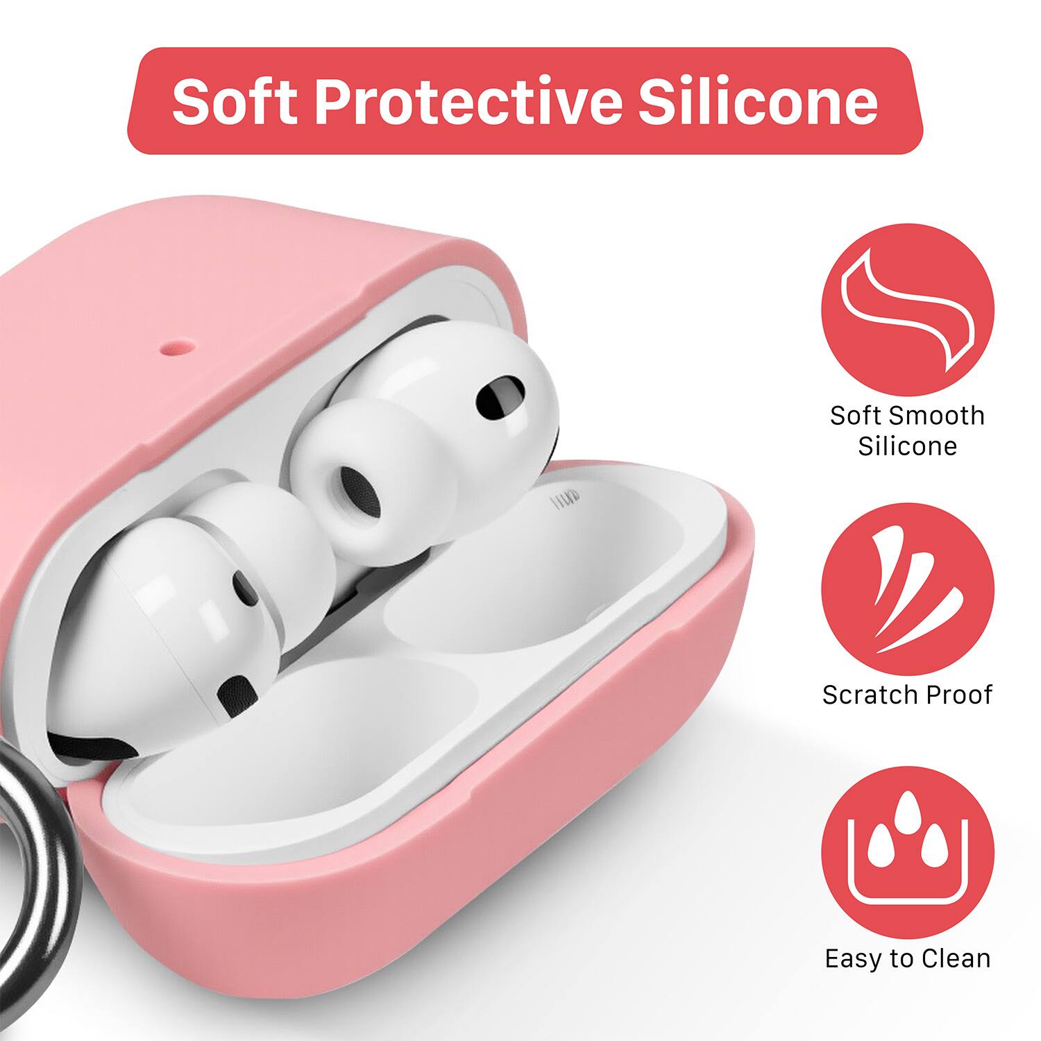 Soft Protective Silicone

- Soft Smooth Silicone
- Scratch Proof
- Easy to Clean