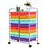 Front. Costway - 20 Drawers Rolling Cart Storage Scrapbook Paper Studio Organizer - Multicolor.