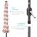 cp | - EASY STORAGE: Built-in hand crank allows for quick setup & breakdown. DURABLE ASSEMBLY: Push-button connector pin protects the pole from damage.