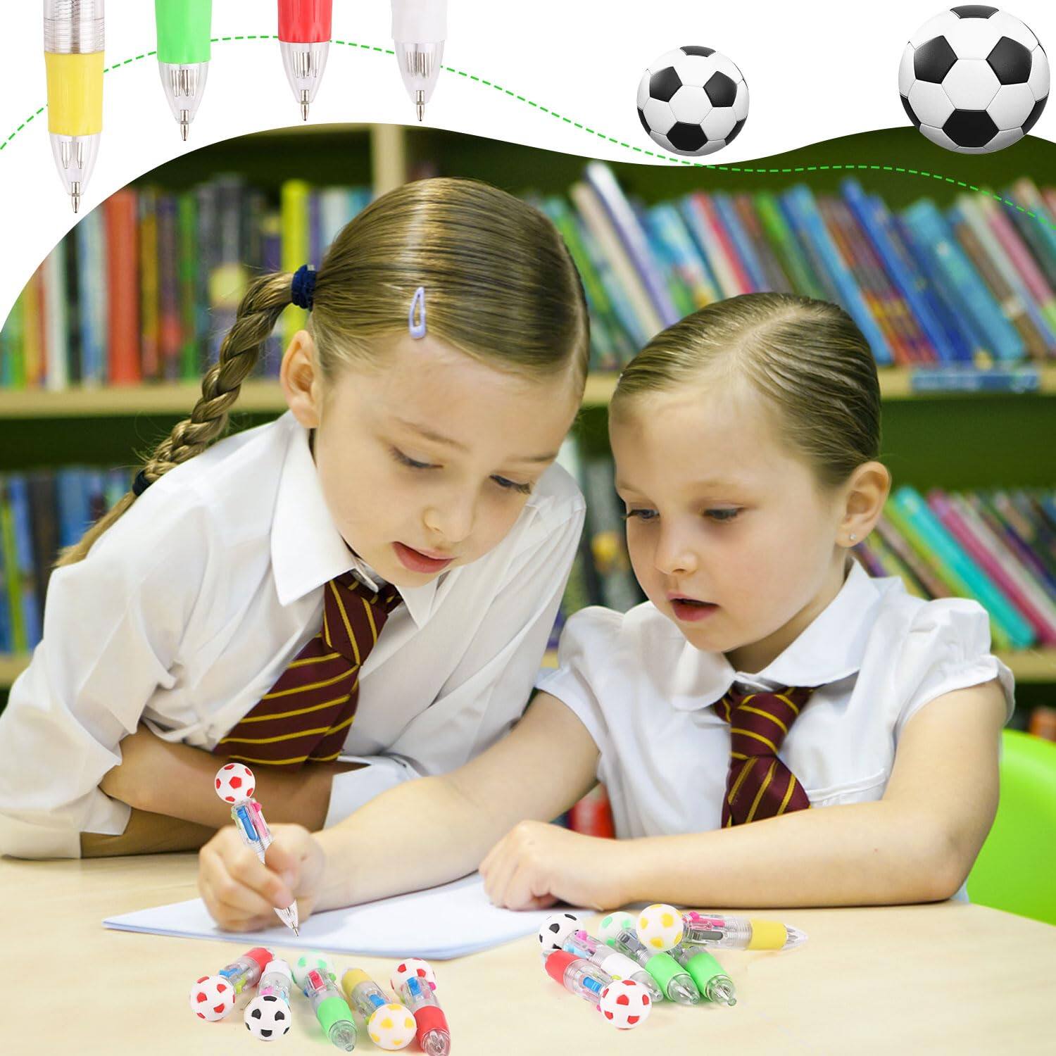 Alt View 7. Paradigms Interiors - Soccer Ball Party Favors For Mini Sport Multicolor Pens Bulk Students Football Birthday Baseball Ballpoint Pen Office....