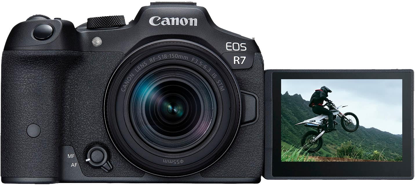 Canon EOS RF-S18-150mm RF-S R7 LENS F3.5-6.3 IS CANON STM MF AF 55mm