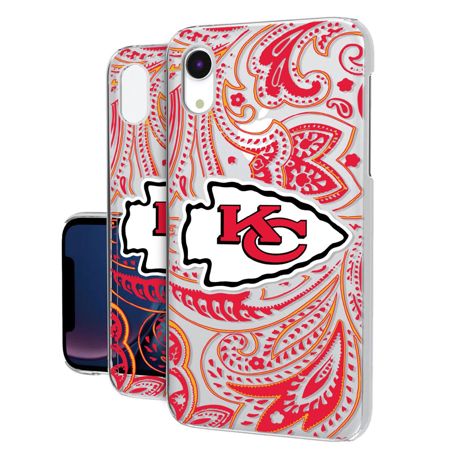 Keyscaper - NFL - Kansas City Chiefs iPhone Clear Paisley Design Case - 16 Plus - Multicolor price history on PriceWatchPro