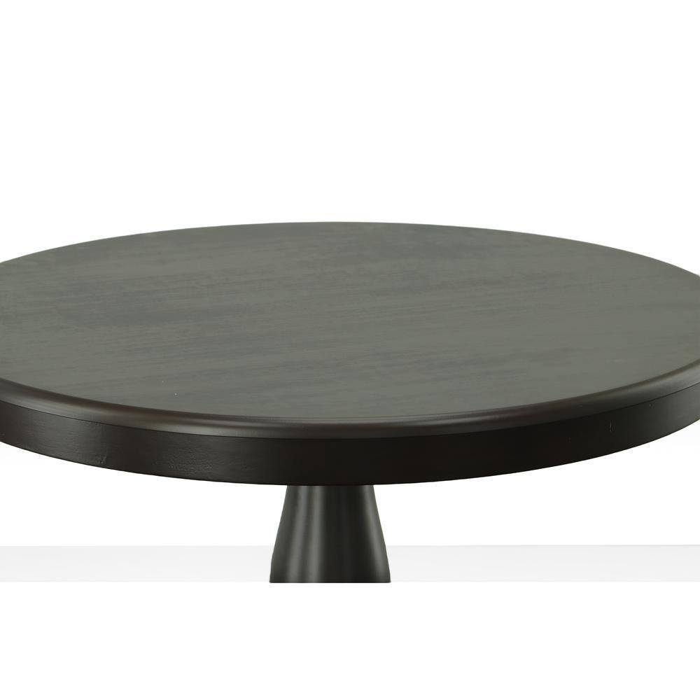 Alt View 3. Carolina Chair & Table - Fairview 36" Round Pedestal Dining Table - Espresso - Brown.