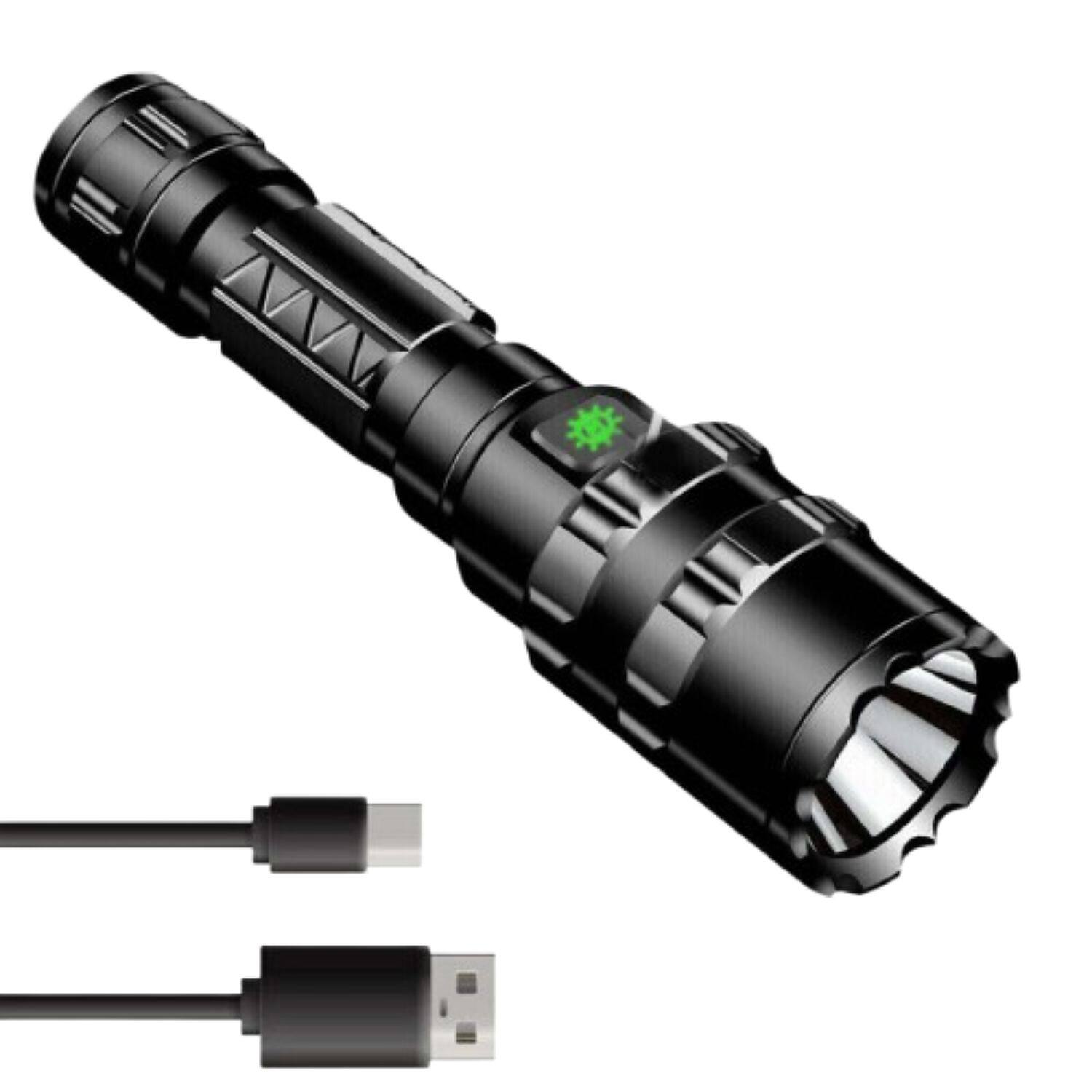 Front. Home Collection - Super Bright LED Tactical Flashlight – Rechargeable.