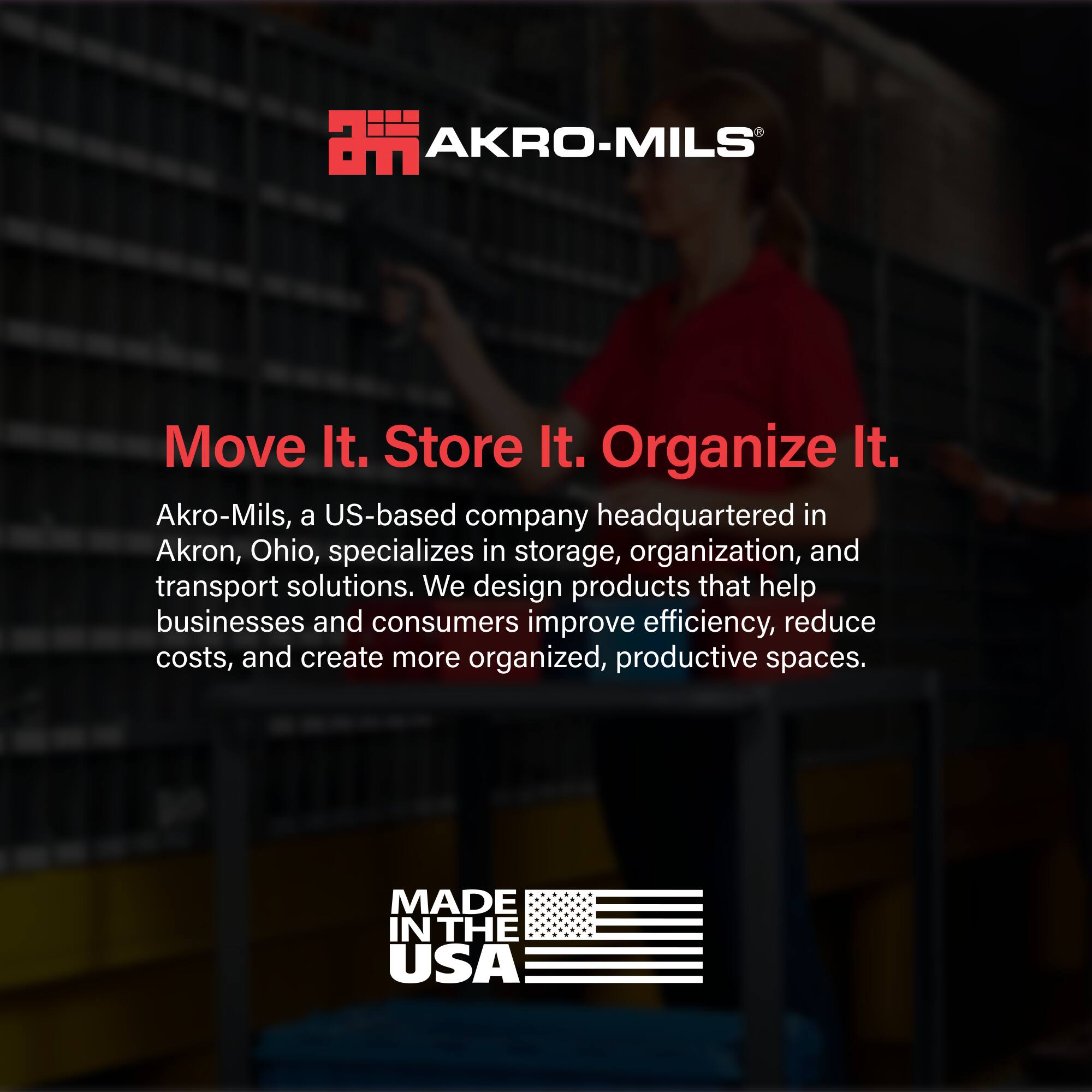 Akro Mils 12 Pack AkroBins Plastic Storage Bins, Space Saving ...