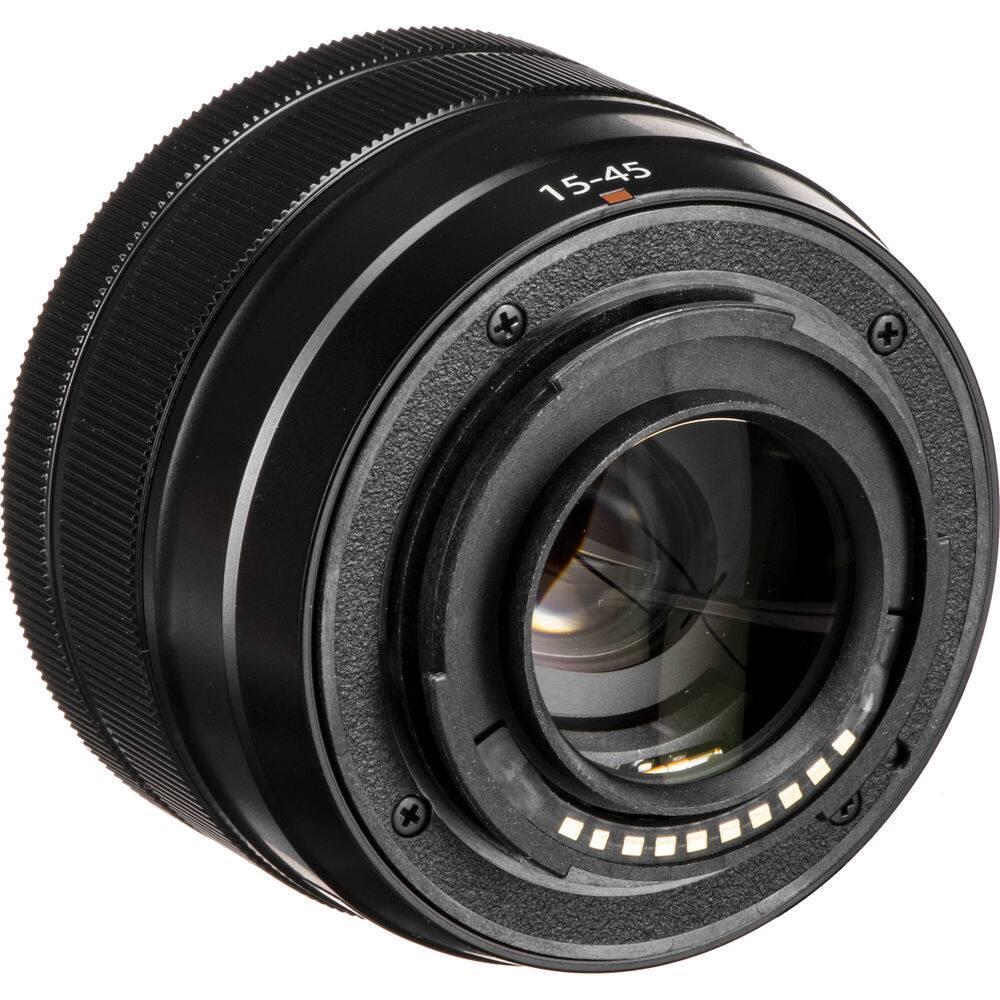 Back. Fujifilm - Fujifilm XC 15-45mm f/3.5-5.6 OIS PZ Lens (Black) + UV Ultraviolet Filter.