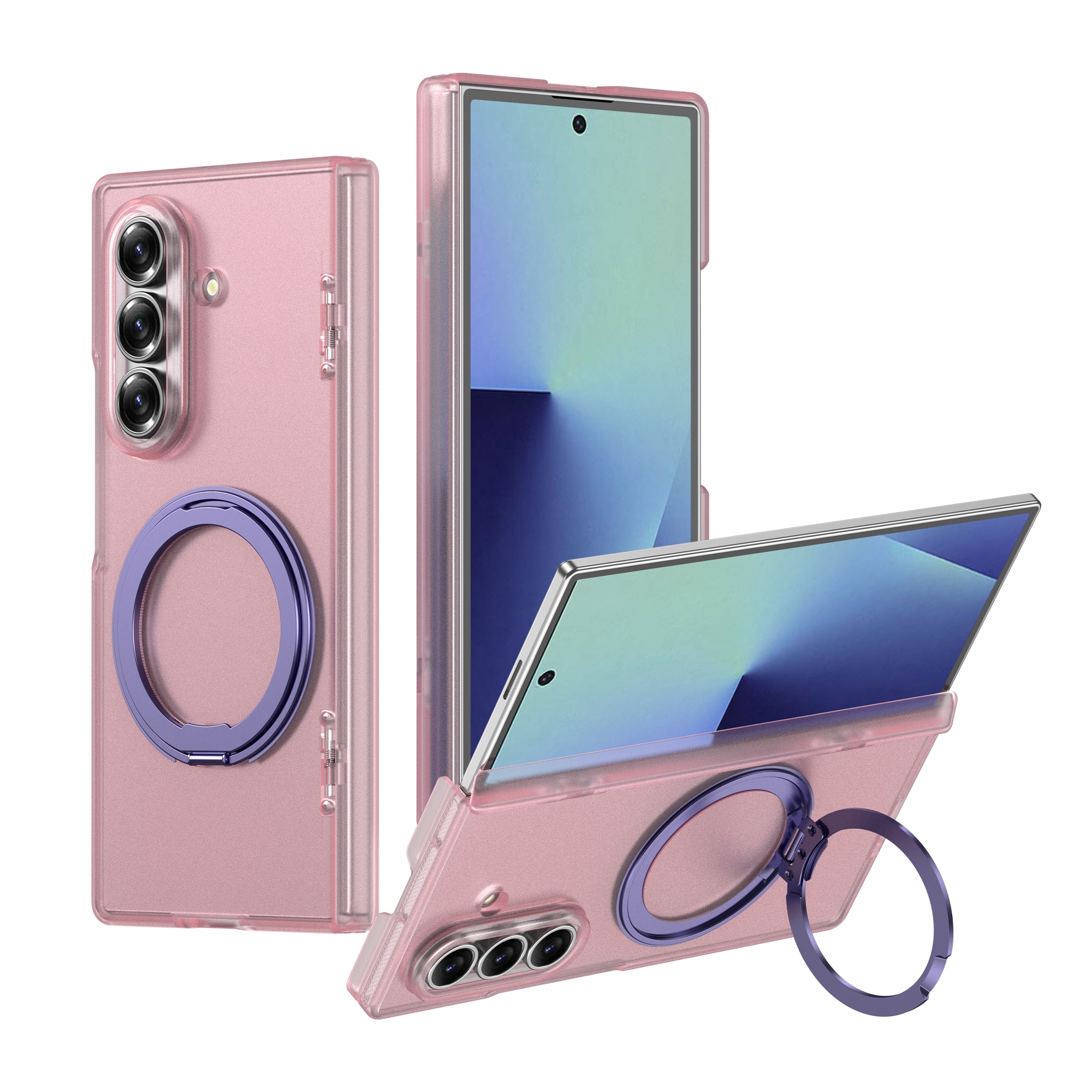 Dteck - Magnetic Case for Samsung Galaxy Z Fold8 Ultra, Slim Matte PC Back Cover with Kickstand, Hinge Protection,No Front Frame - Mattepink price history on PriceWatchPro