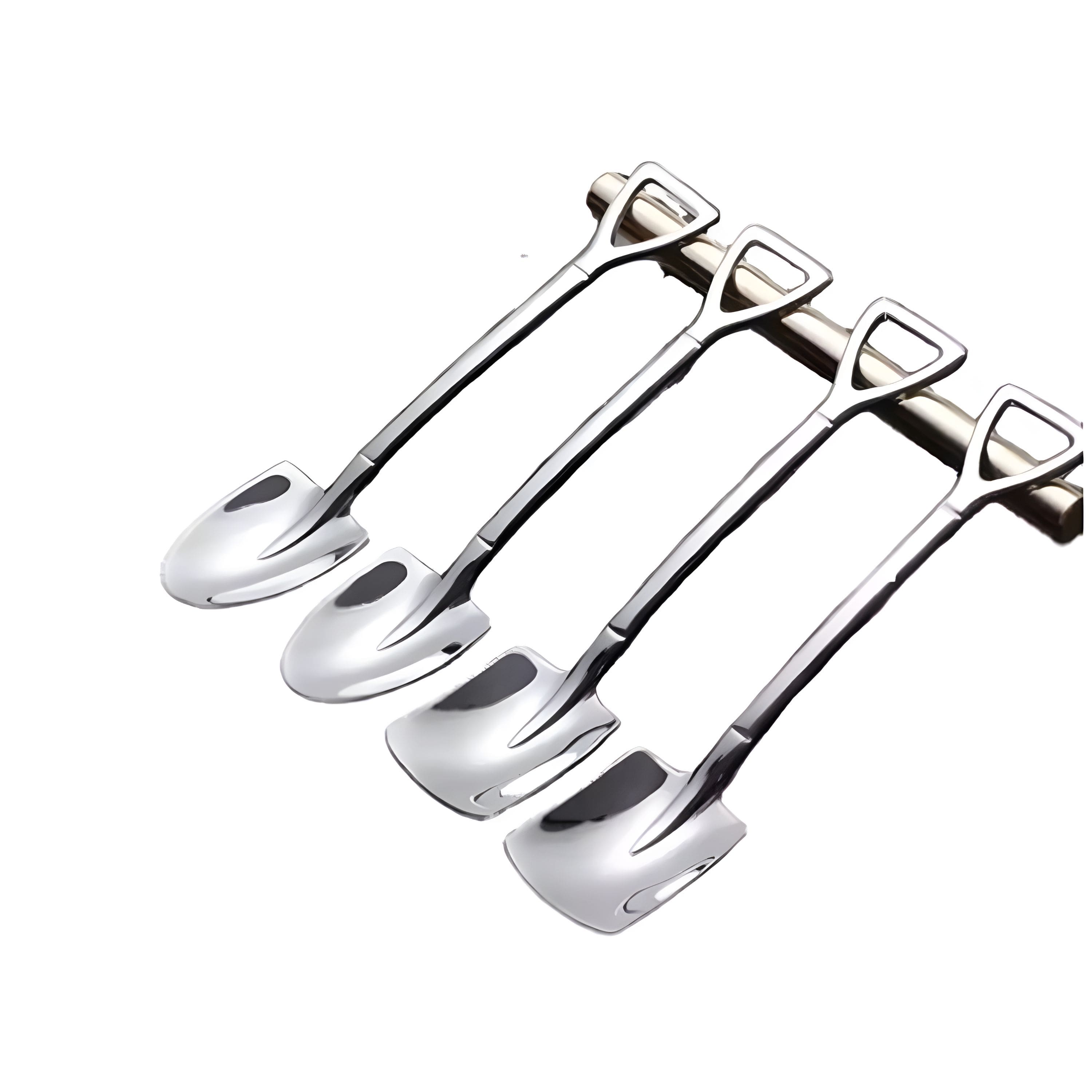 Kitcheniva - Stainless Steel Shovel Teaspoon Set For Ice Cream Dessert 6Pcs - Silver price history on PriceWatchPro